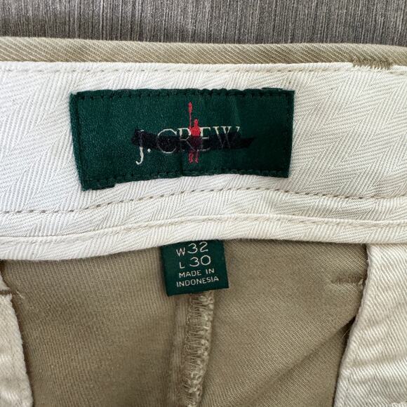 J.Crew Straight-Fit Stretch Chino Pants Mens Size 32 x 30 Tan Flat Front Zip Fly - Picture 4 of 8